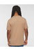 LAT 6902 Mens Vintage Wash Short Sleeve Crewneck T-Shirt Coyote Brown Model Back