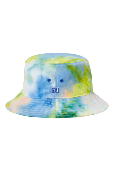 The Game GB493 Mens Tie-Dye Bucket Hat Sunrise Flat Front