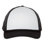 Richardson Mens Foamie Snapback Trucker Hat - White/Black/Black - NEW