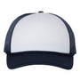Richardson Mens Foamie Snapback Trucker Hat - White/Navy Blue/Navy Blue - NEW