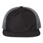 Richardson Mens Rogue Wide Set Mesh Back Moisture Wicking Adjustable Hat - Black/Charcoal Grey - NEW