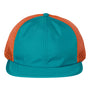 Richardson Mens Rogue Wide Set Mesh Back Moisture Wicking Adjustable Hat - Teal Blue/Orange - NEW