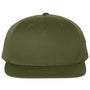 Richardson Hats Mens Pinch Front Structured Snapback Trucker Hat - Army Olive Green