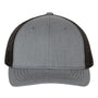 Richardson Hats Youth Trucker Snapback Hat - Heather Grey/Black