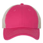 Sportsman Mens Contrast Stitch Mesh Back Adjustable Hat - Pink/Stone - NEW
