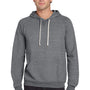 Jerzees Mens Vintage Snow French Terry Hooded Sweatshirt Hoodie w/ Pouch Pocket - Heather Charcoal Grey