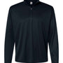 C2 Sport Mens Moisture Wicking 1/4 Zip Sweatshirt - Black