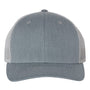 Richardson Hats Mens Snapback Trucker Hat - Heather Grey/Light Grey