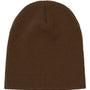 Yupoong Hats Unisex Beanie - Caramel Brown - Closeout