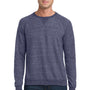 Jerzees Mens Vintage Snow French Terry Crewneck Sweatshirt - Heather Navy Blue