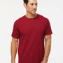 M&O Mens Gold Soft Touch Short Sleeve Crewneck T-Shirt - Cardinal Red - NEW