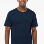 M&O Mens Gold Soft Touch Short Sleeve Crewneck T-Shirt - Deep Navy Blue