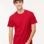 M&O Mens Gold Soft Touch Short Sleeve Crewneck T-Shirt - Deep Red - NEW