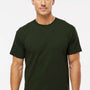 M&O Mens Gold Soft Touch Short Sleeve Crewneck T-Shirt - Forest Green