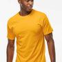 M&O Mens Gold Soft Touch Short Sleeve Crewneck T-Shirt - Gold