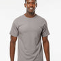 M&O Mens Gold Soft Touch Short Sleeve Crewneck T-Shirt - Gravel Grey - NEW