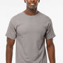M&O Mens Gold Soft Touch Short Sleeve Crewneck T-Shirt - Gravel Grey
