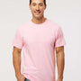 M&O Mens Gold Soft Touch Short Sleeve Crewneck T-Shirt - Light Pink - NEW