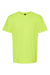 M&O 4800 Mens Gold Soft Touch Short Sleeve Crewneck T-Shirt Safety Green Flat Front