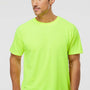 M&O Mens Gold Soft Touch Short Sleeve Crewneck T-Shirt - Safety Green