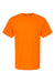 M&O 4800 Mens Gold Soft Touch Short Sleeve Crewneck T-Shirt Safety Orange Flat Front