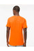 M&O 4800 Mens Gold Soft Touch Short Sleeve Crewneck T-Shirt Safety Orange Model Back