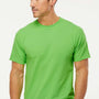 M&O Mens Gold Soft Touch Short Sleeve Crewneck T-Shirt - Vivid Lime Green