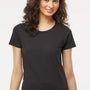 M&O Womens Gold Soft Touch Short Sleeve Crewneck T-Shirt - Black