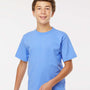 M&O Youth Gold Soft Touch Short Sleeve Crewneck T-Shirt - Carolina Blue - NEW
