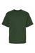 M&O 4850 Youth Gold Soft Touch Short Sleeve Crewneck T-Shirt Forest Green Flat Front