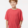 M&O Youth Gold Soft Touch Short Sleeve Crewneck T-Shirt - Heather Red - NEW