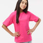 M&O Youth Gold Soft Touch Short Sleeve Crewneck T-Shirt - Heliconia Pink - NEW