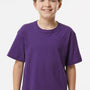 M&O Youth Gold Soft Touch Short Sleeve Crewneck T-Shirt - Purple