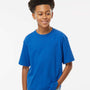 M&O Youth Gold Soft Touch Short Sleeve Crewneck T-Shirt - Royal Blue - NEW