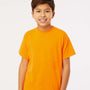 M&O Youth Gold Soft Touch Short Sleeve Crewneck T-Shirt - Safety Orange - NEW