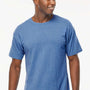 M&O Mens Gold Soft Touch Short Sleeve Crewneck T-Shirt - Heather Royal Blue