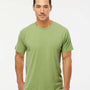 M&O Mens Vintage Garment Dyed Short Sleeve Crewneck T-Shirt - Aloe Green - NEW