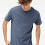 M&O Mens Vintage Garment Dyed Short Sleeve Crewneck T-Shirt - Blue Jean