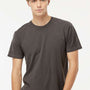 M&O Mens Vintage Garment Dyed Short Sleeve Crewneck T-Shirt - Charcoal Grey