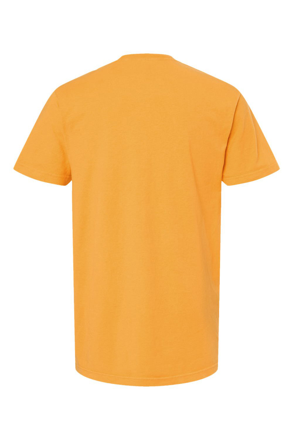 M&O 6500M Mens Vintage Garment Dyed Short Sleeve Crewneck T-Shirt Citrus Yellow Flat Back