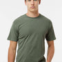 M&O Mens Vintage Garment Dyed Short Sleeve Crewneck T-Shirt - Monterey Sage Green