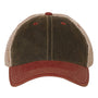 Legacy Mens Old Favorite Snapback Trucker Hat - Black/Cardinal Red/Khaki - NEW