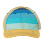 Legacy Hats Mens Old Favorite Snapback Trucker Hat - Blue Stripe/Khaki