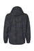 Independent Trading Co. EXP94NAW Mens Nylon Hooded Anorak Jacket Black Camo Flat Back