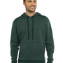 Next Level Mens Malibu Hooded Sweatshirt Hoodie w/ Pouch Pocket - Heather Forest Green