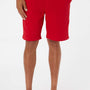 Independent Trading Company Mens Fleece Shorts w/ Pockets - Red - Closeout