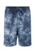 Independent Trading Co. PRM50STTD Mens Tie-Dye Fleece Shorts w/ Pockets Navy Blue Flat Front