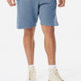 Independent Trading Co. Mens Pigment Dyed Fleece Shorts w/ Pockets - Slate Blue - NEW