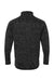 Burnside 3901 Mens Sweater Knit Full Zip Jacket Heather Black Flat Back