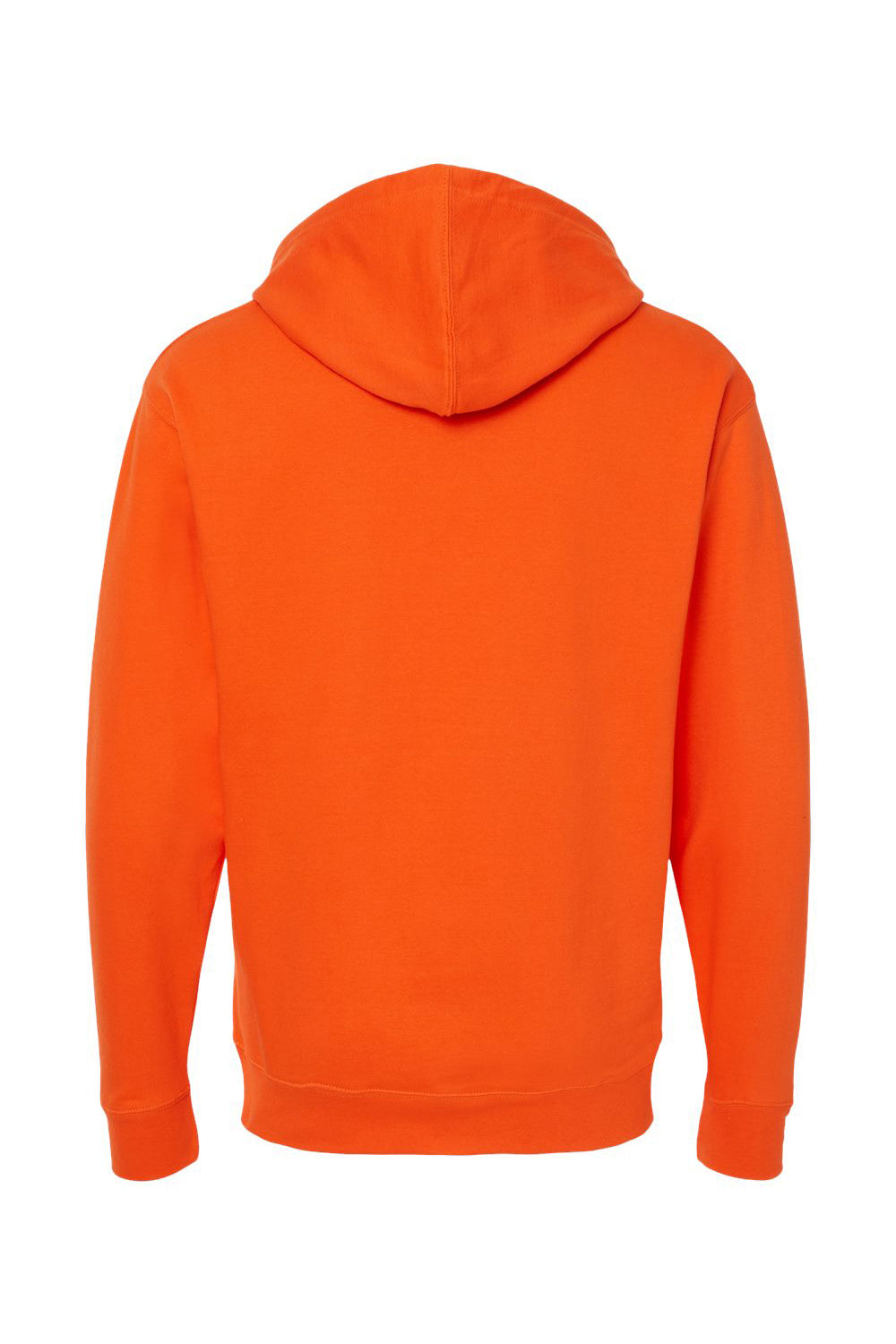 Independent Trading Co. SS4500 Mens Hooded Sweatshirt Hoodie Orange Flat Back